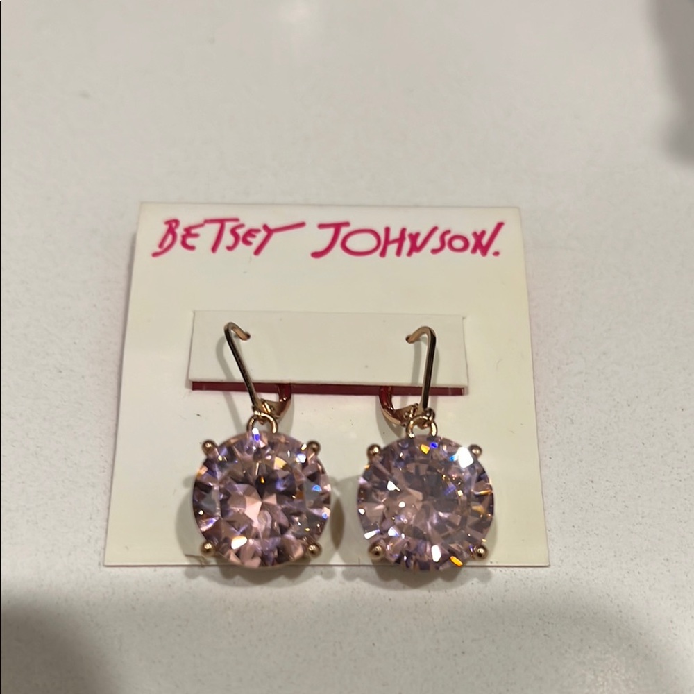 Betsey Johnson Pink Earrings